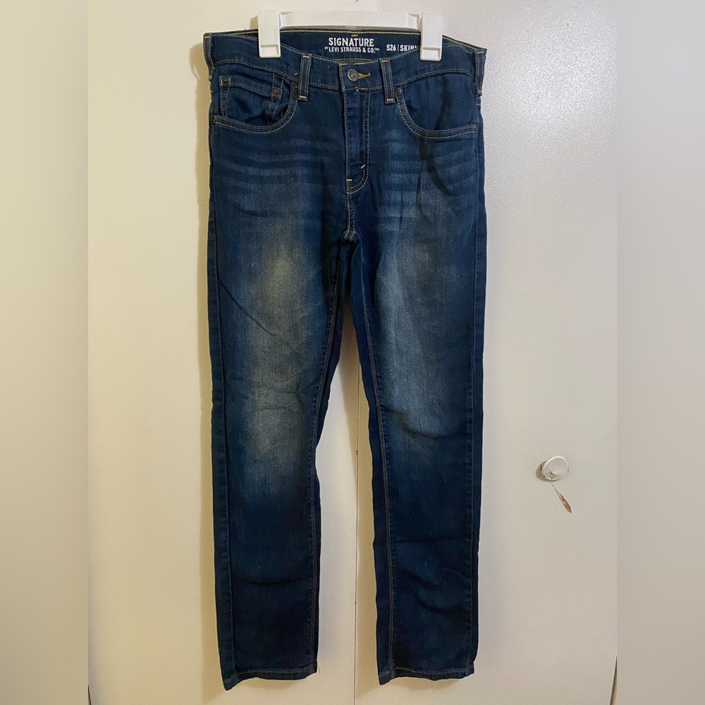 Signature by Levi Strauss Dark Blue Skinny Jeans